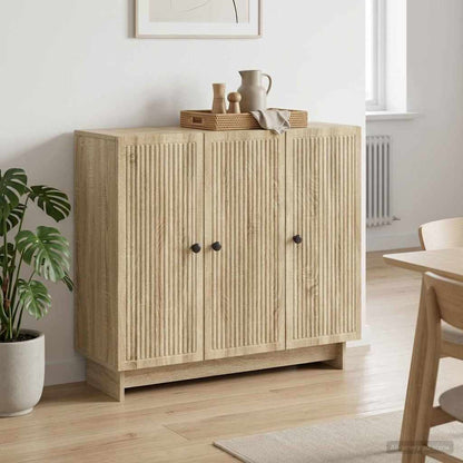 Sideboard Sonoma Oak 89 x 34.5 x 80 cm Engineered Wood