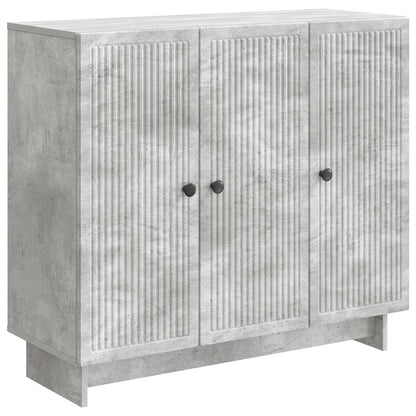 Sideboard Concrete Grey 89 x 34.5 x 80 cm Engineered Wood