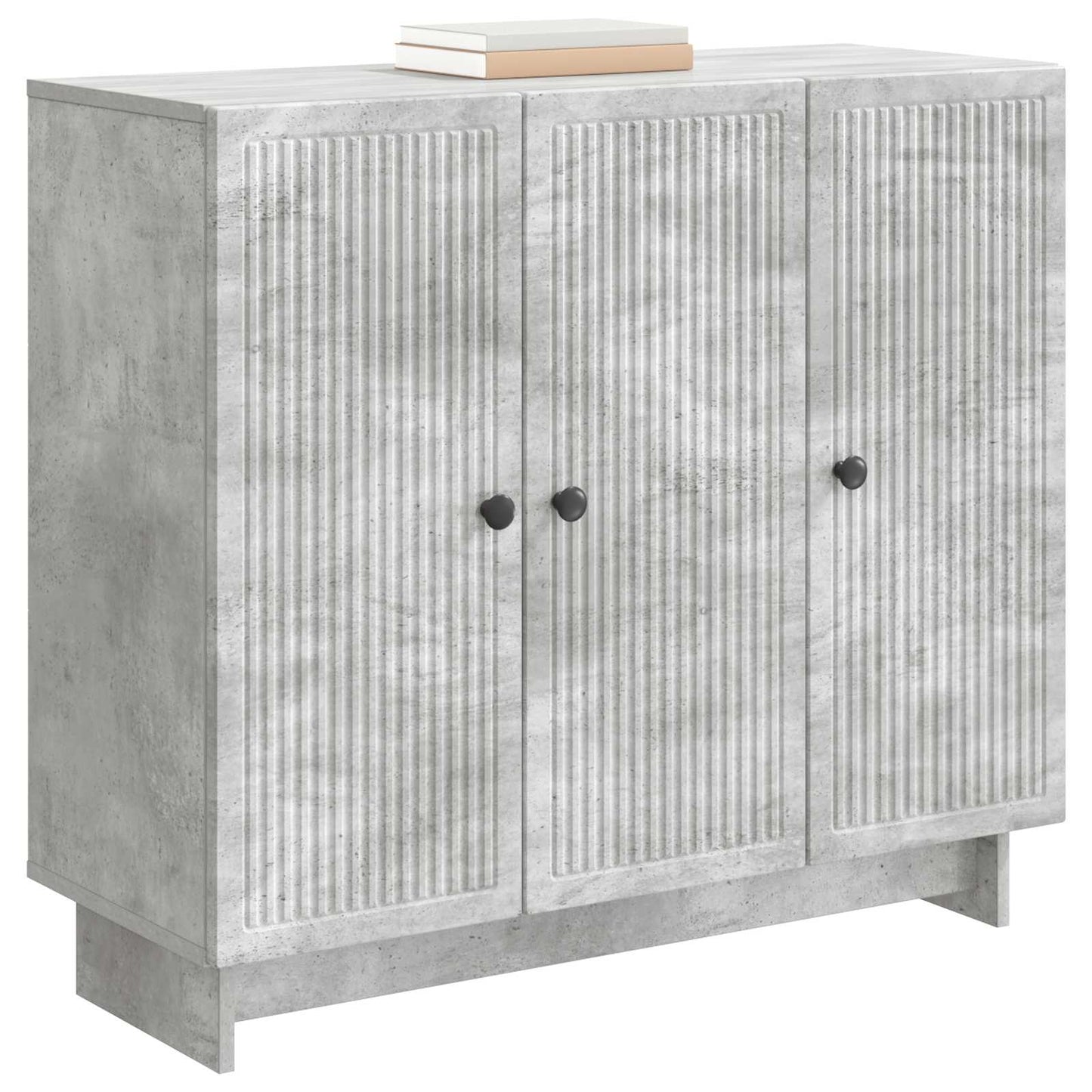Sideboard Concrete Grey 89 x 34.5 x 80 cm Engineered Wood