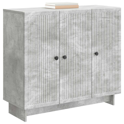 Sideboard Concrete Grey 89 x 34.5 x 80 cm Engineered Wood