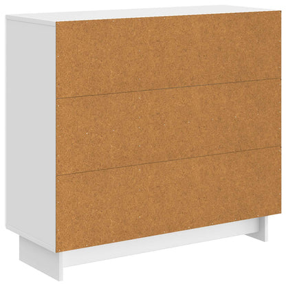 Sideboard High Gloss White 89 x 34.5 x 80 cm Engineered Wood