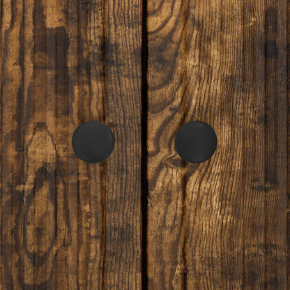 Sideboard Smoked Oak 89 x 34.5 x 80 cm Engineered Wood