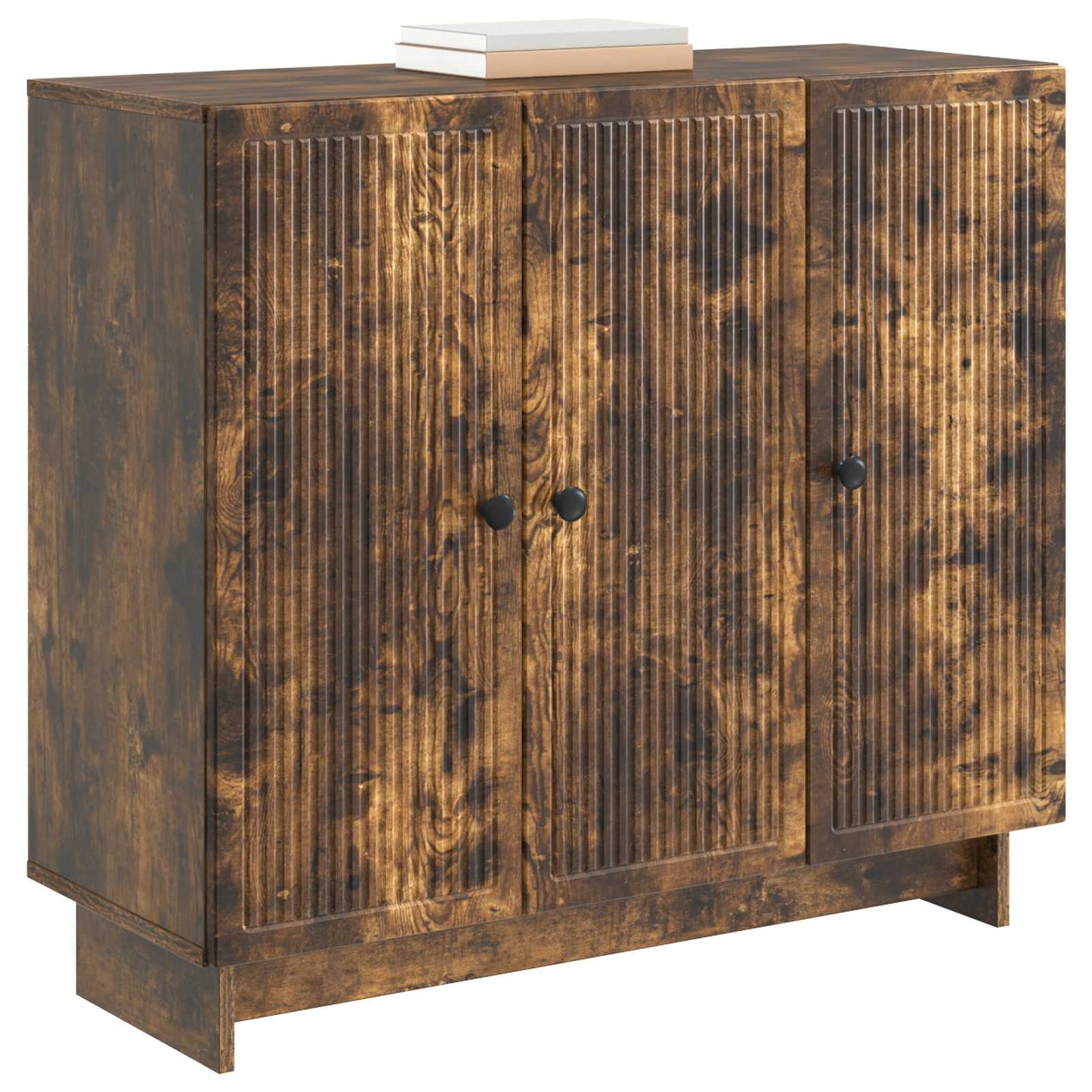 Sideboard Smoked Oak 89 x 34.5 x 80 cm Engineered Wood