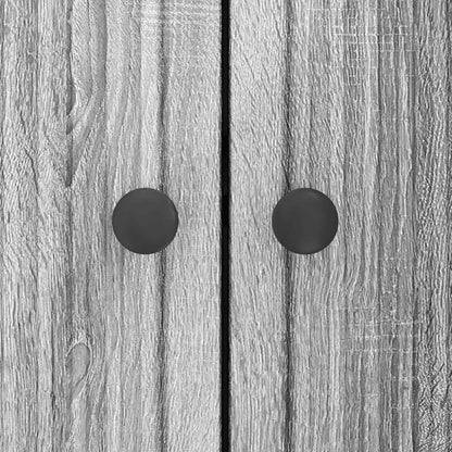 Sideboard Grey Sonoma 89 x 34.5 x 80 cm Engineered Wood