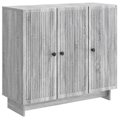 Sideboard Grey Sonoma 89 x 34.5 x 80 cm Engineered Wood