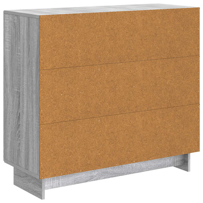 Sideboard Grey Sonoma 89 x 34.5 x 80 cm Engineered Wood