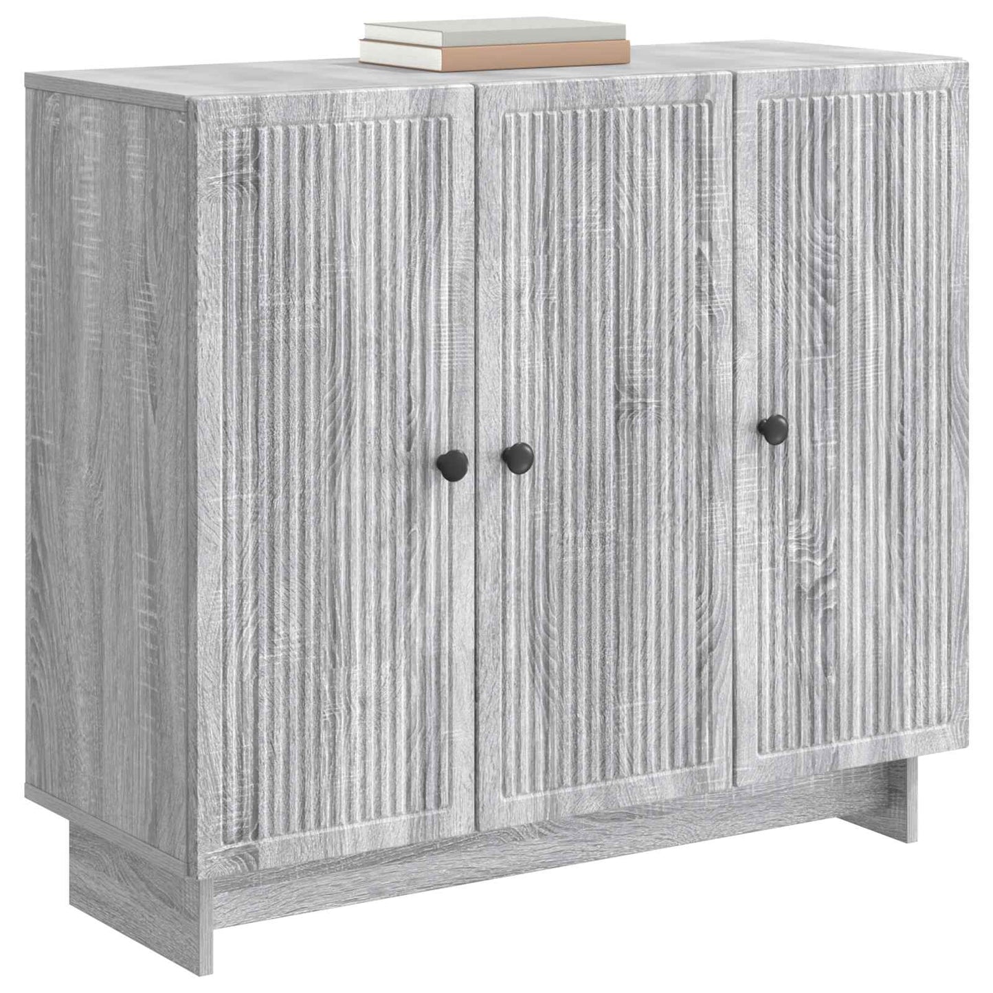 Sideboard Grey Sonoma 89 x 34.5 x 80 cm Engineered Wood