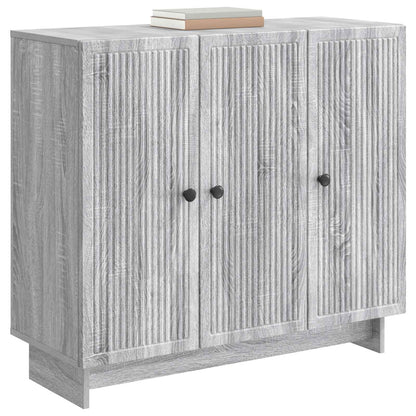 Sideboard Grey Sonoma 89 x 34.5 x 80 cm Engineered Wood