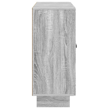 Sideboard Grey Sonoma 89 x 34.5 x 80 cm Engineered Wood