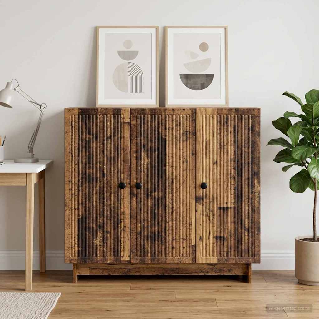 Sideboard Old Wood 89 x 34.5 x 80 cm Engineered Wood