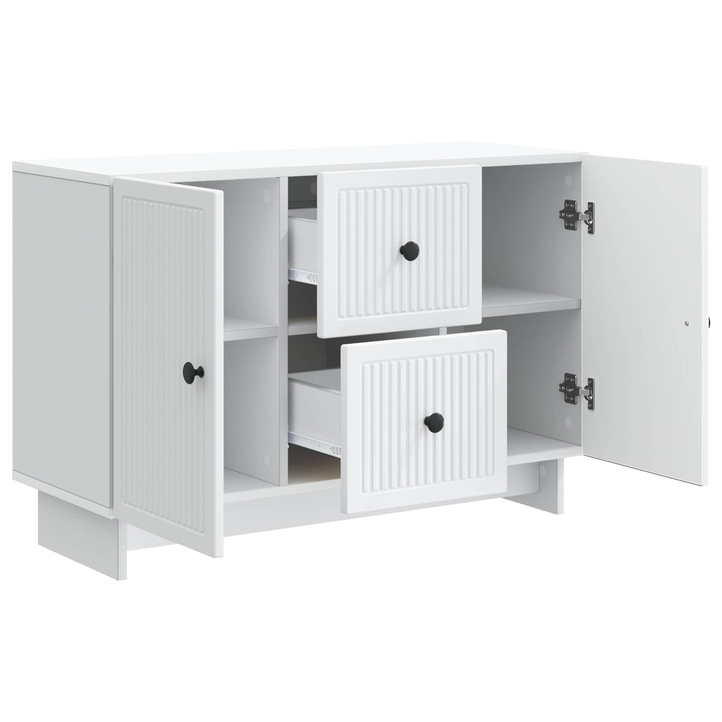 Sideboard with Drawer White 89 x 34.5 x 60 cm Engineered Wood