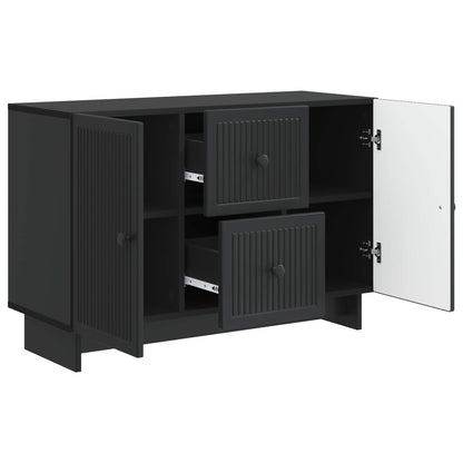Sideboard with Drawer Black 89 x 34.5 x 60 cm Engineered Wood