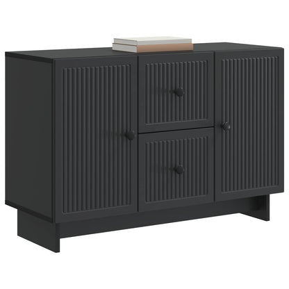 Sideboard with Drawer Black 89 x 34.5 x 60 cm Engineered Wood