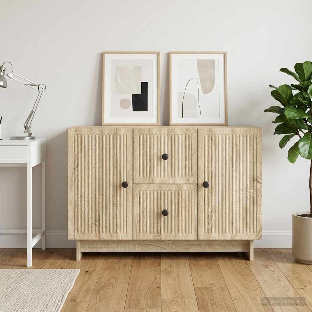 Sideboard Sonoma Oak 89 x 34.5 x 60 cm Engineered Wood