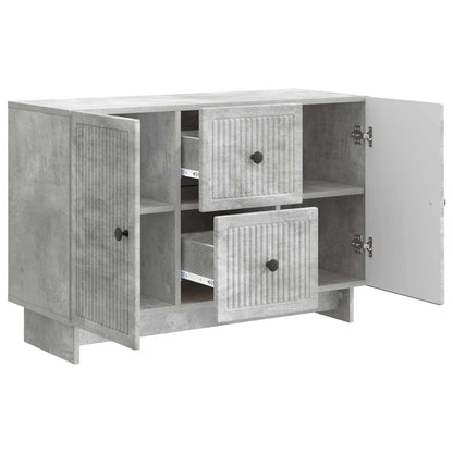 Sideboard Concrete Grey 89 x 34.5 x 60 cm Engineered Wood