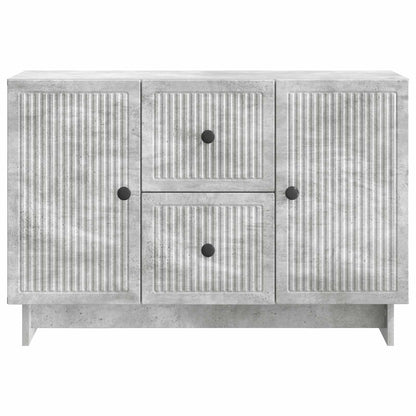 Sideboard Concrete Grey 89 x 34.5 x 60 cm Engineered Wood