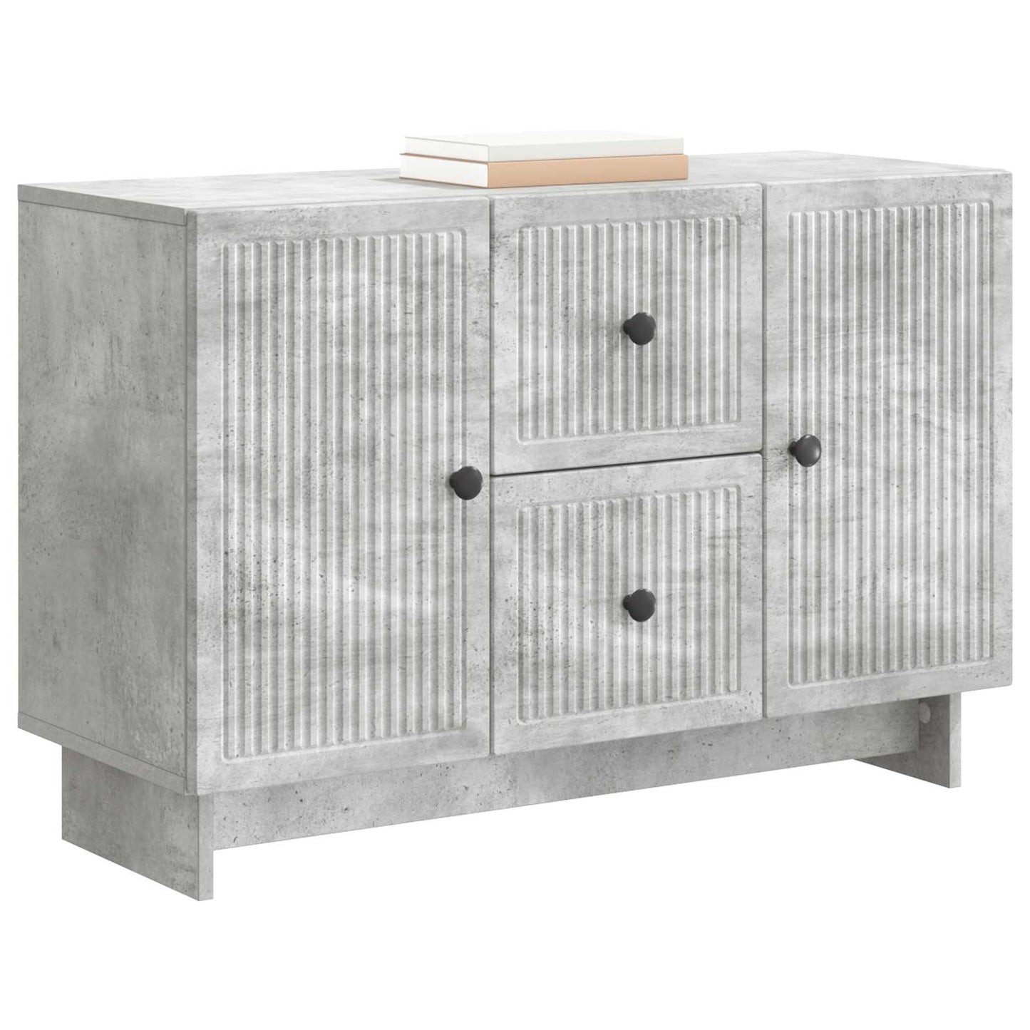 Sideboard Concrete Grey 89 x 34.5 x 60 cm Engineered Wood