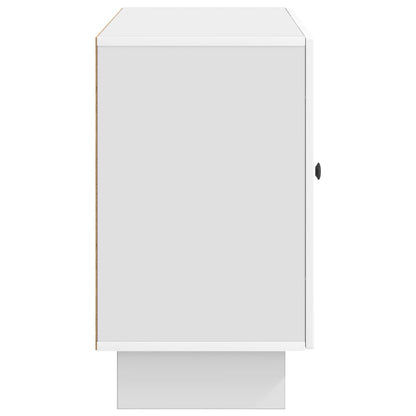 Sideboard High Gloss White 89 x 34.5 x 60 cm Engineered Wood