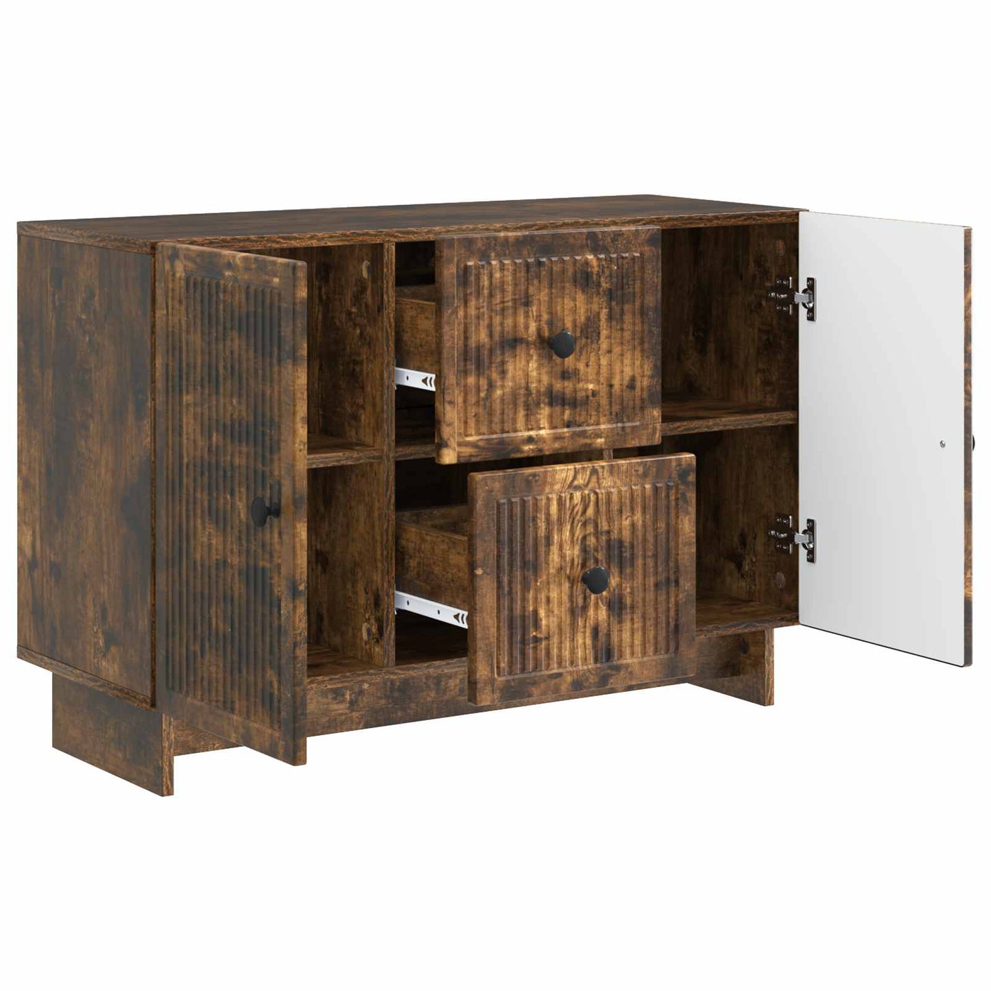 Sideboard Smoked Oak 89 x 34.5 x 60 cm Engineered Wood
