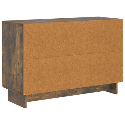 Sideboard Smoked Oak 89 x 34.5 x 60 cm Engineered Wood