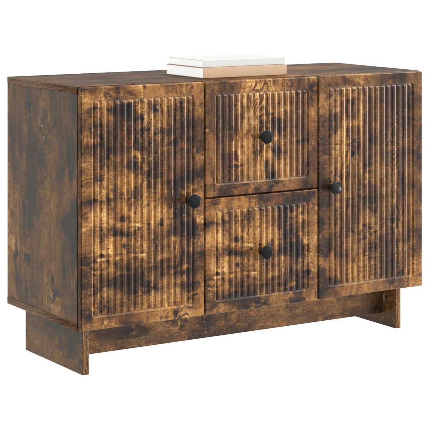 Sideboard Smoked Oak 89 x 34.5 x 60 cm Engineered Wood