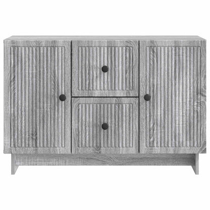 Sideboard Grey Sonoma 89 x 34.5 x 60 cm Engineered Wood