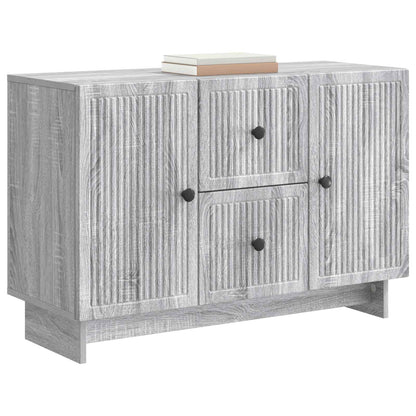 Sideboard Grey Sonoma 89 x 34.5 x 60 cm Engineered Wood