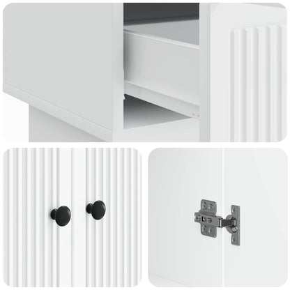 Sideboard White 66 x 34.5 x 95 cm Engineered Wood