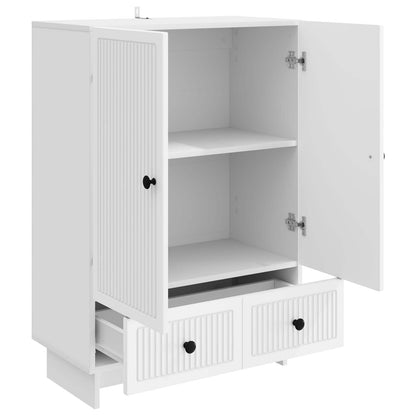 Sideboard White 66 x 34.5 x 95 cm Engineered Wood