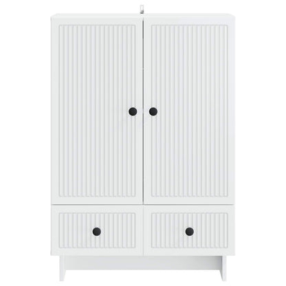 Sideboard White 66 x 34.5 x 95 cm Engineered Wood