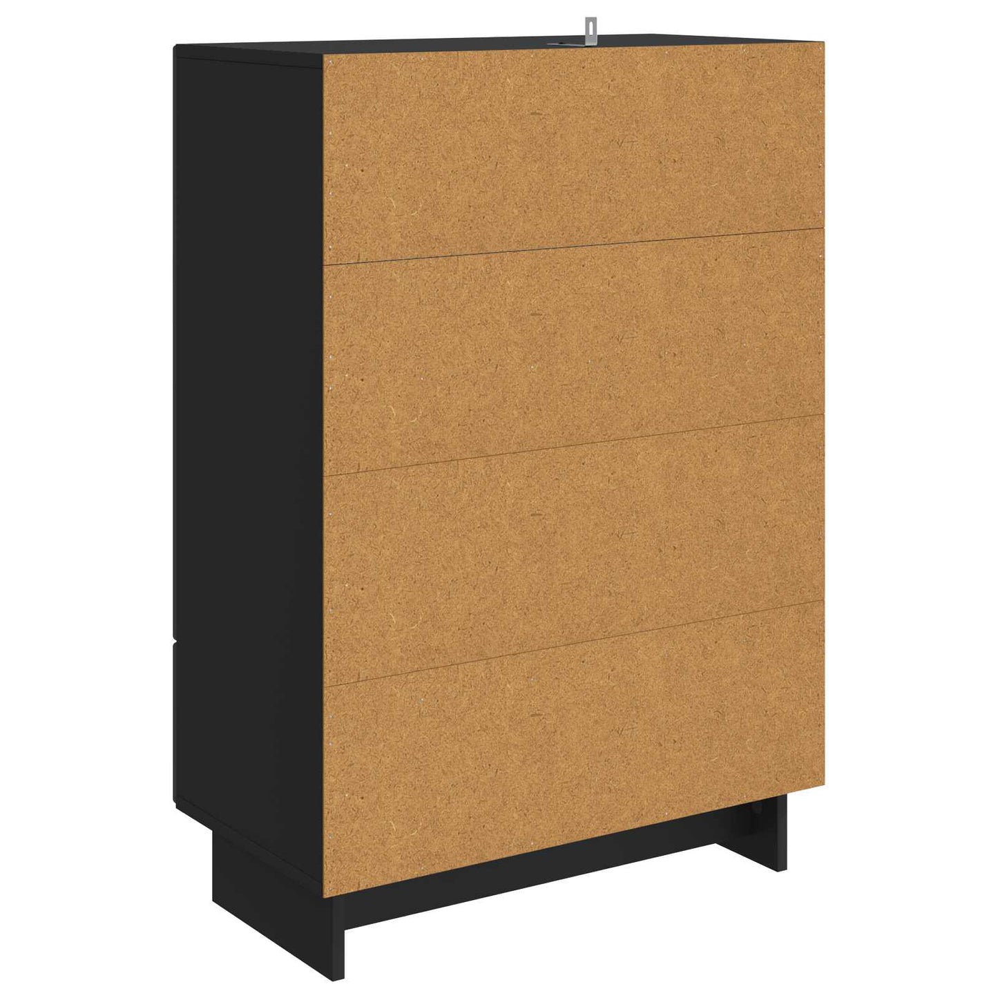Sideboard Black 66 x 34.5 x 95 cm Engineered Wood