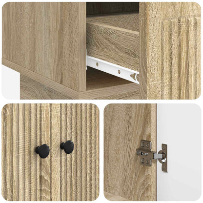 Sideboard Sonoma Oak 66 x 34.5 x 95 cm Engineered Wood