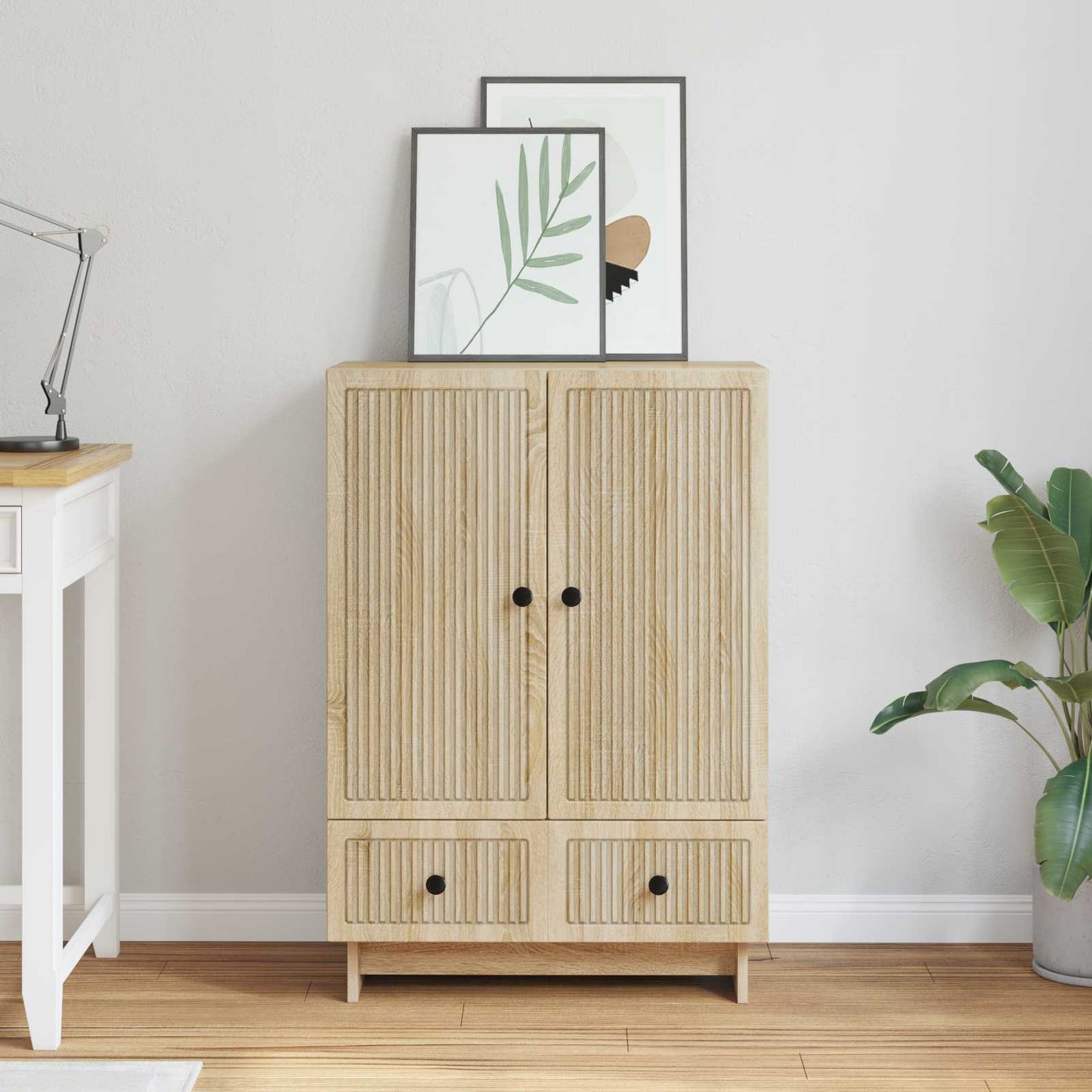 Sideboard Sonoma Oak 66 x 34.5 x 95 cm Engineered Wood