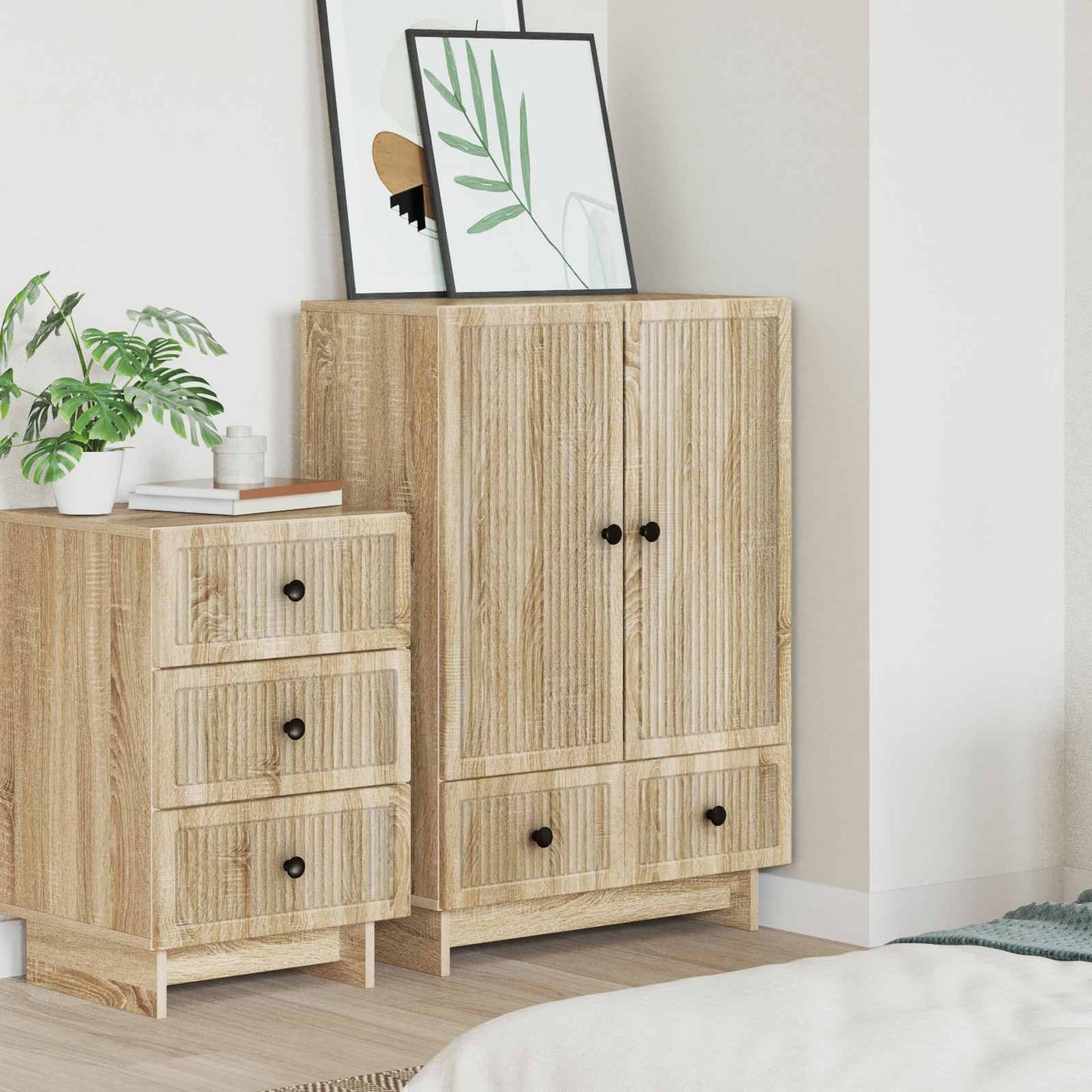 Sideboard Sonoma Oak 66 x 34.5 x 95 cm Engineered Wood