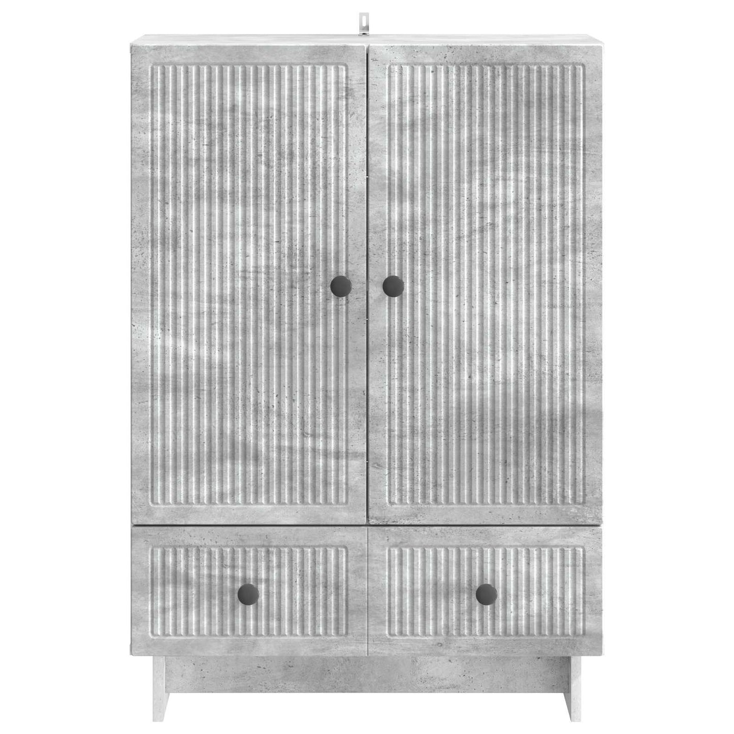 Sideboard Concrete Grey 66 x 34.5 x 95 cm Engineered Wood