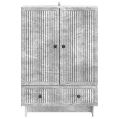 Sideboard Concrete Grey 66 x 34.5 x 95 cm Engineered Wood