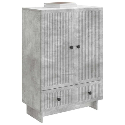 Sideboard Concrete Grey 66 x 34.5 x 95 cm Engineered Wood
