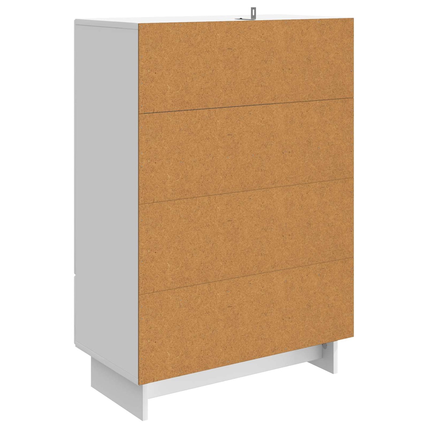 Sideboard High Gloss White 66 x 34.5 x 95 cm Engineered Wood