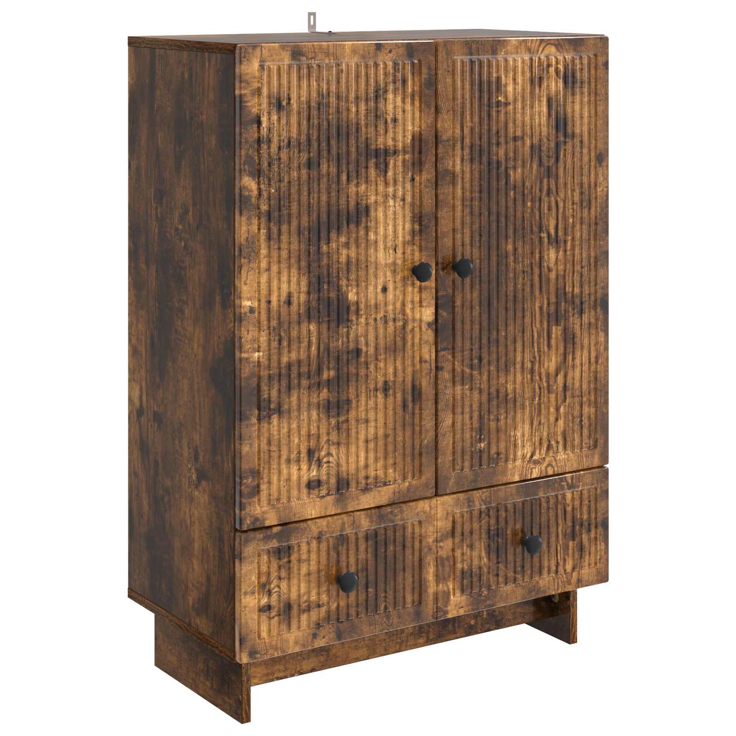 Sideboard Smoked Oak 66 x 34.5 x 95 cm Engineered Wood