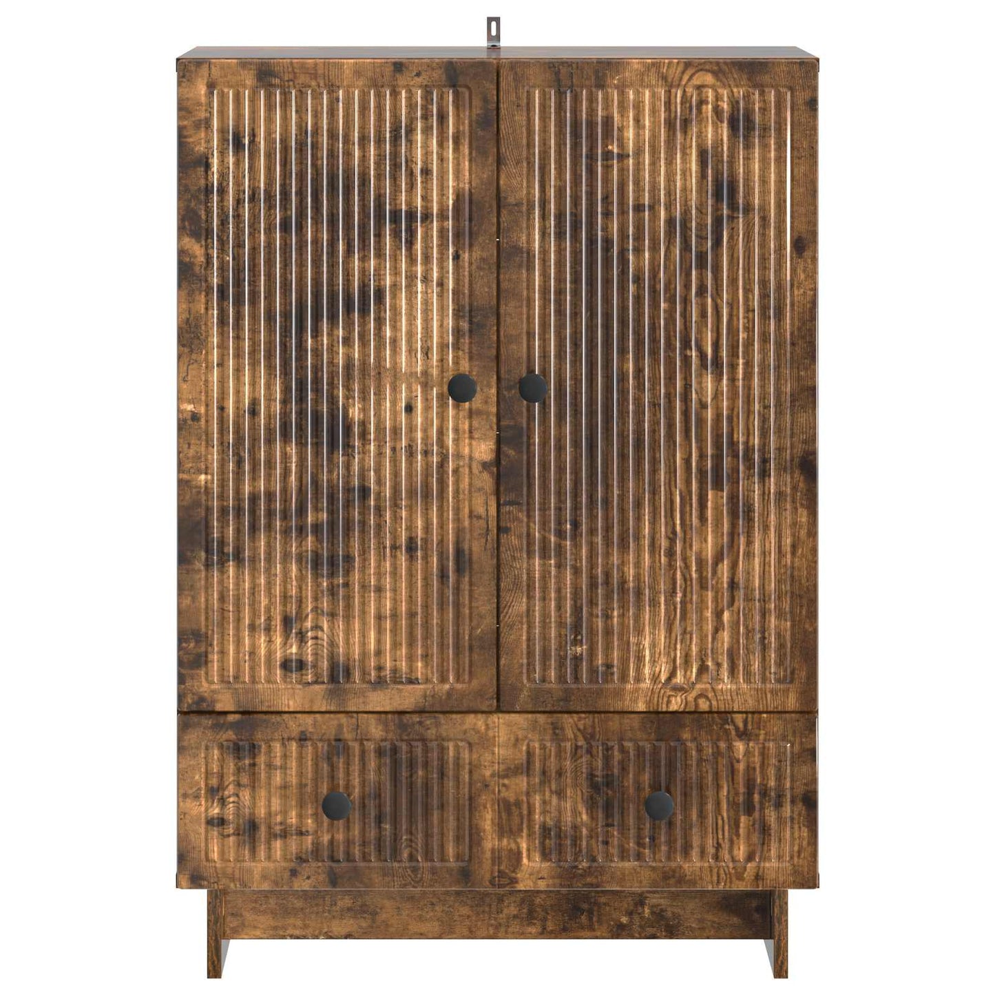 Sideboard Smoked Oak 66 x 34.5 x 95 cm Engineered Wood