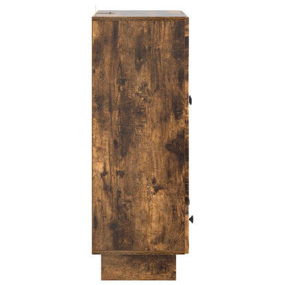 Sideboard Smoked Oak 66 x 34.5 x 95 cm Engineered Wood