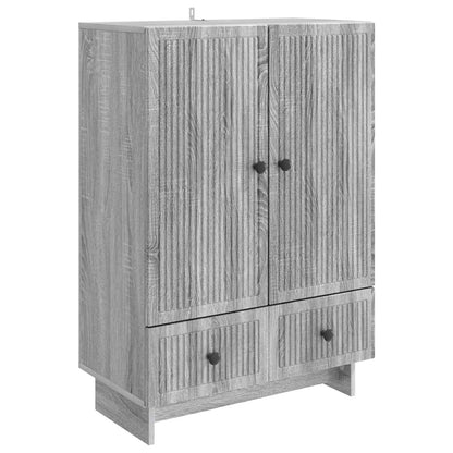 Sideboard Grey Sonoma 66 x 34.5 x 95 cm Engineered Wood