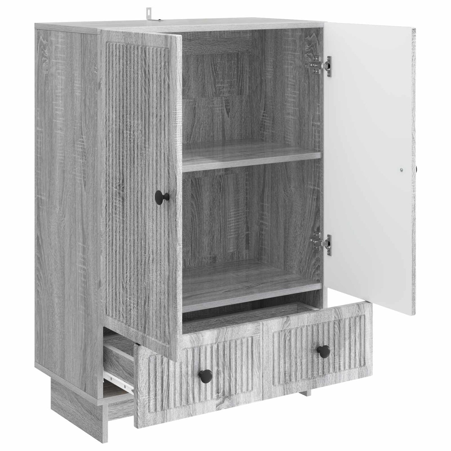 Sideboard Grey Sonoma 66 x 34.5 x 95 cm Engineered Wood