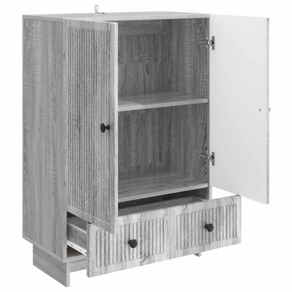 Sideboard Grey Sonoma 66 x 34.5 x 95 cm Engineered Wood