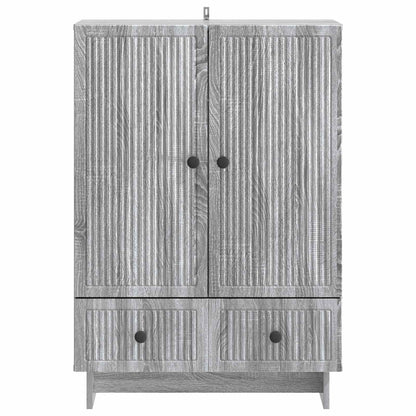 Sideboard Grey Sonoma 66 x 34.5 x 95 cm Engineered Wood