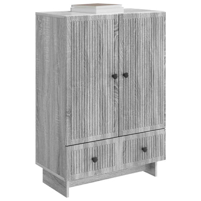 Sideboard Grey Sonoma 66 x 34.5 x 95 cm Engineered Wood