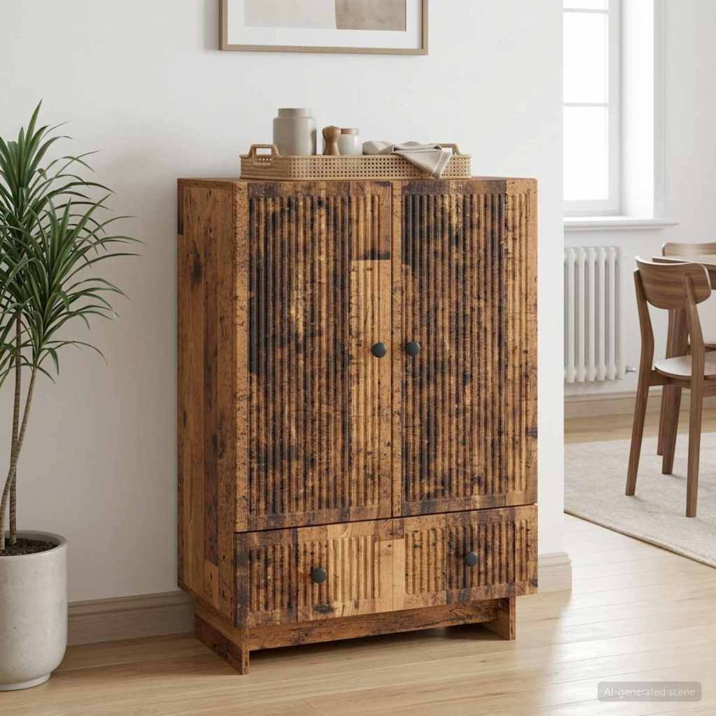 Sideboard Old Wood 66 x 34.5 x 95 cm Engineered Wood
