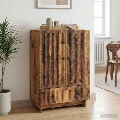 Sideboard Old Wood 66 x 34.5 x 95 cm Engineered Wood