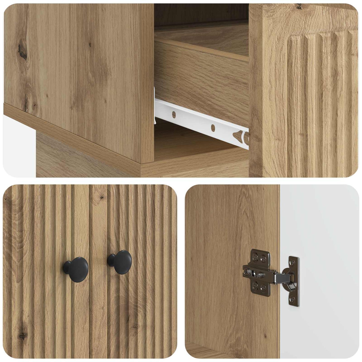 Sideboard Artisan Oak 66 x 34.5 x 95 cm Engineered Wood