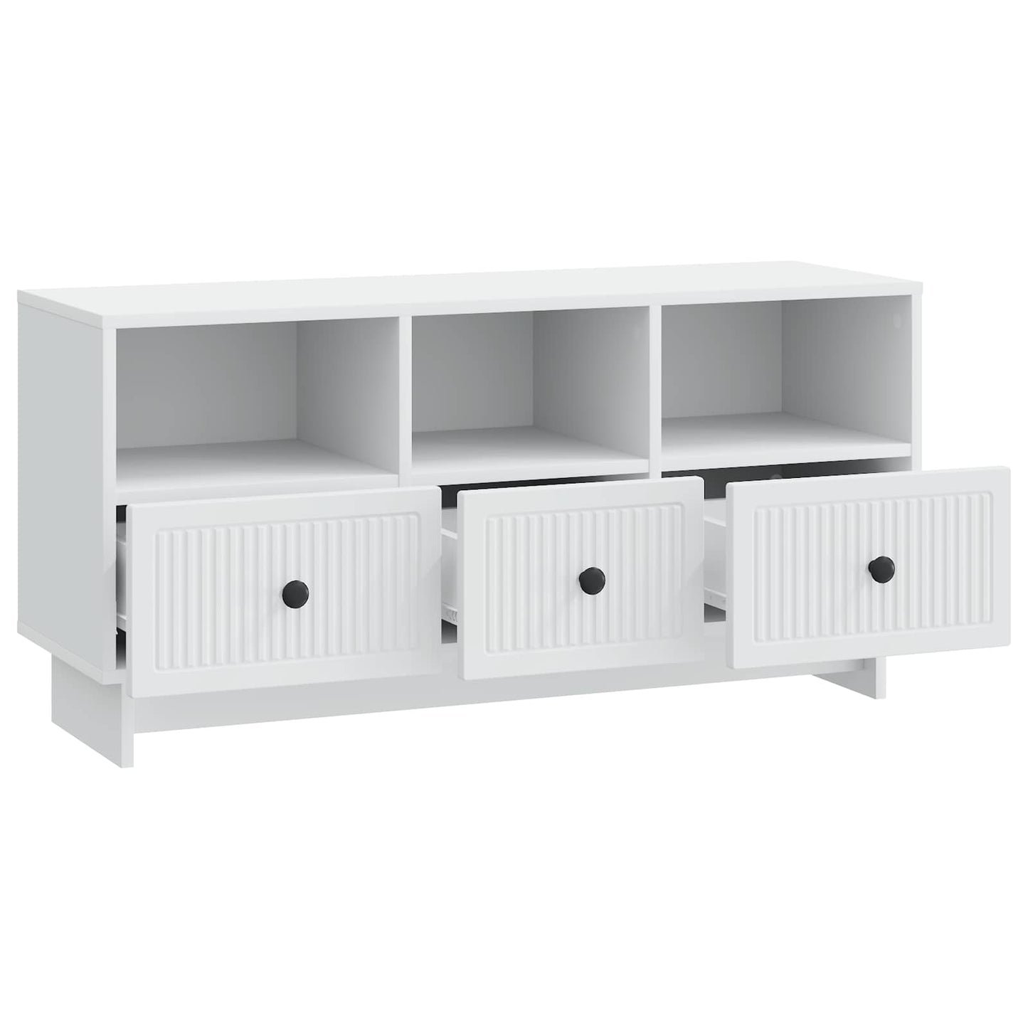 TV Cabinet with Drawer White 102 x 34.5 x 50 cm Engineered Wood